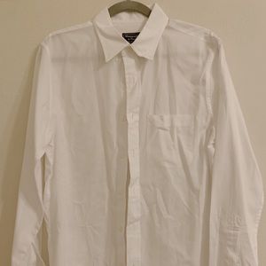 Abercrombie White Button Up Shirt, Men’s Medium